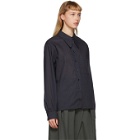 Lemaire Black Pointed Collar Shirt