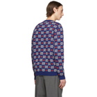 Gucci Blue GG Crewneck Sweater