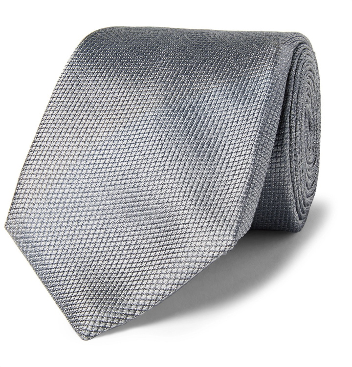 Photo: Canali - 8cm Silk-Jacquard Tie - Silver