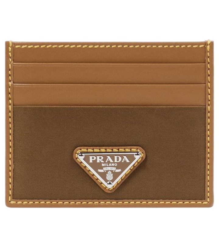 Photo: Prada Re-Nylon leather-trimmed card case