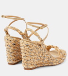 Aquazzura Costiera 120 embellished espadrille wedges