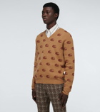 Gucci - Double G jacquard wool sweater