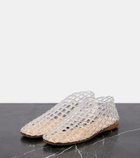 The Row Mara fishnet PVC ballet flats