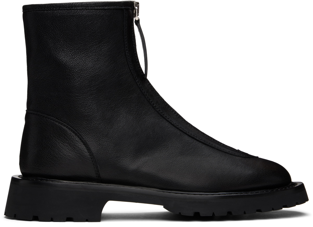 Legres Black Zipped Boots
