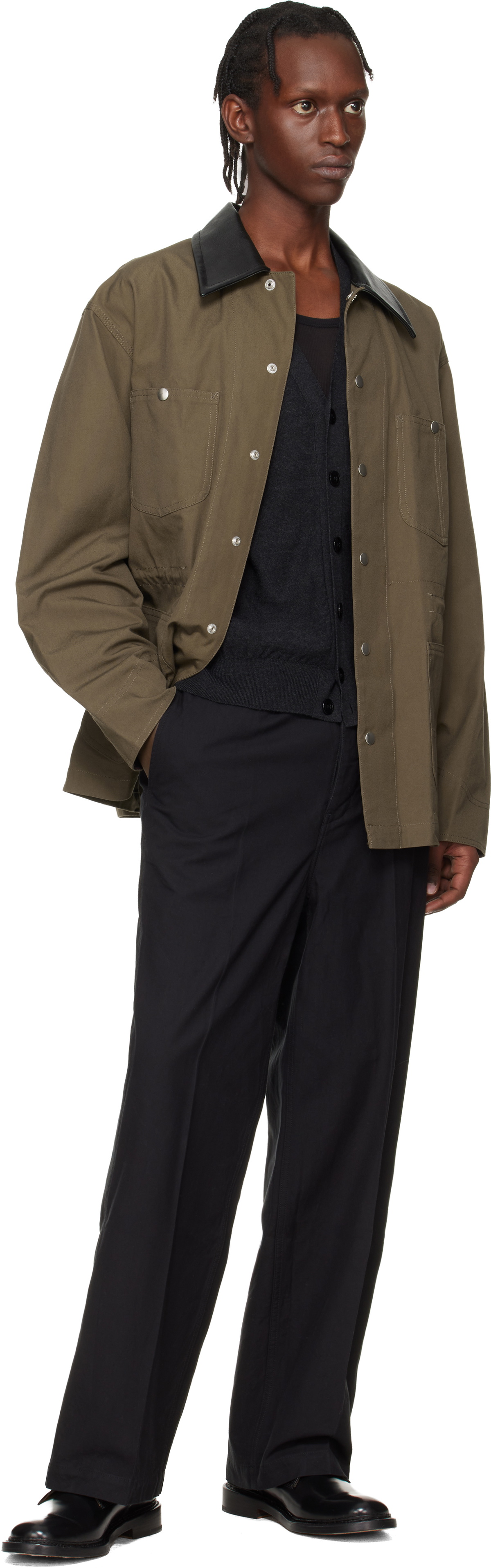 Toga Virilis Khaki Canvas Jacket