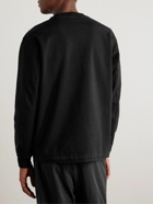 Stone Island - Logo-Embroidered Stretch-Cotton Jersey Sweatshirt - Black