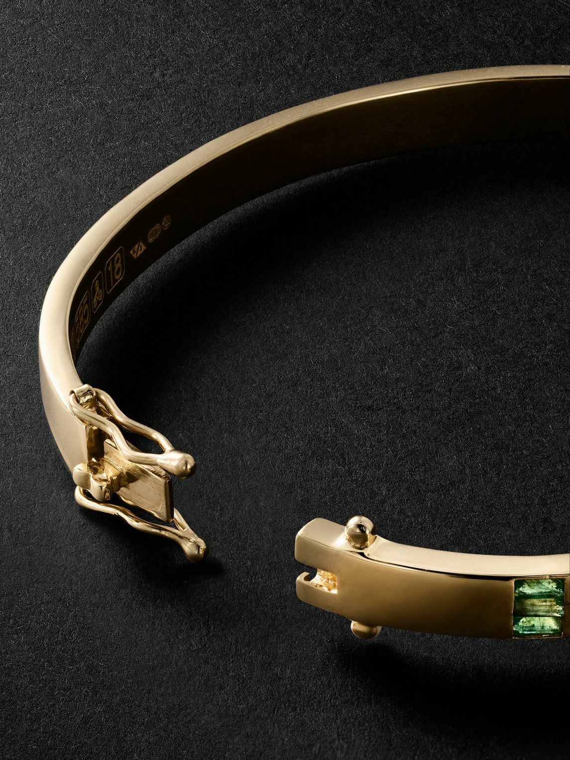 KOLOURS JEWELRY - Creo Gold Emerald Bangle