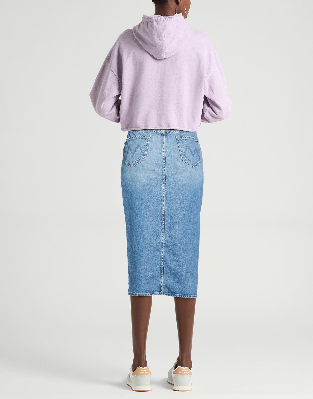 Mother Womens Denim skirt in Blue