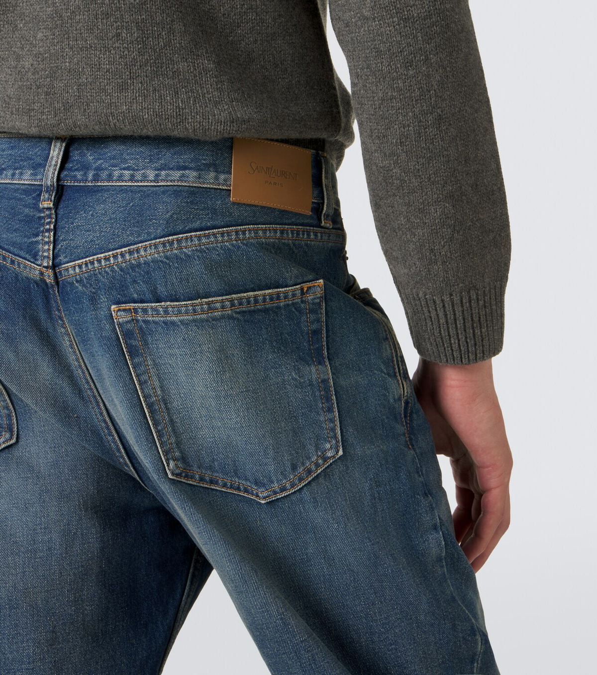 Saint Laurent Faded straight jeans