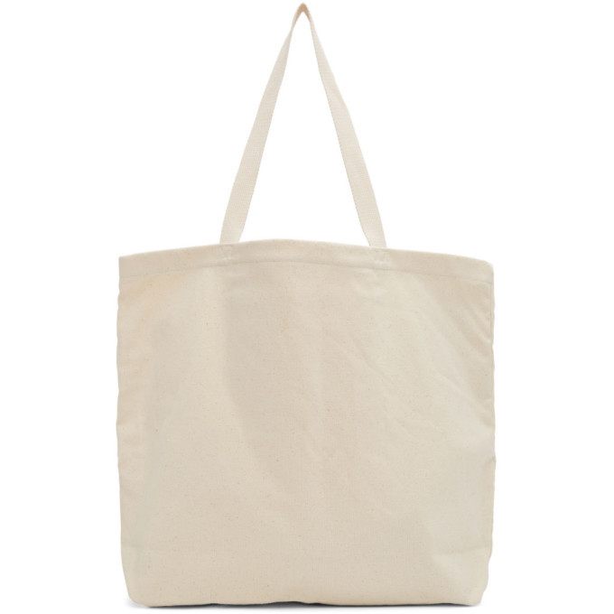 Stussy Off-White Italic Link Tote Bag Stussy