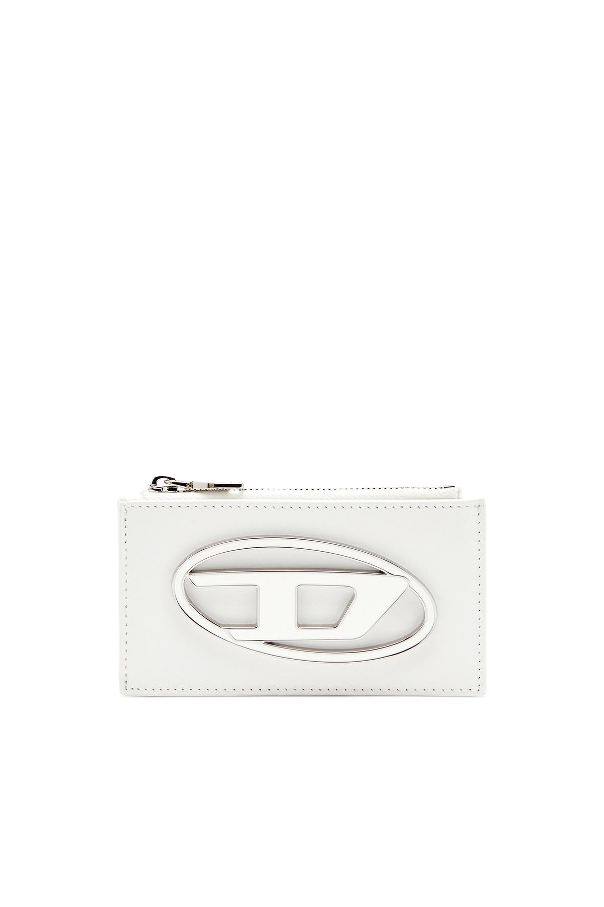 DIESEL☆ Flat card holder in nappa leather ホワイト Diesel Flat card holder in nappa leather - Card cases Womens
