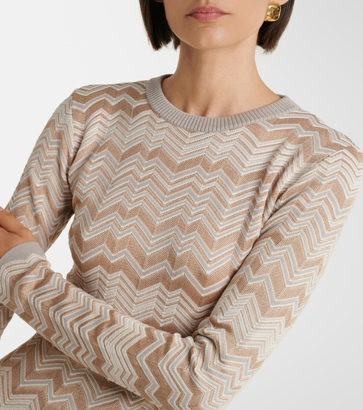Missoni Zigzag knitted minidress