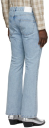 Ernest W. Baker Blue Organic Denim Flare Jeans