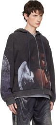 Who Decides War Black Zip Up 'Sacred Being' Hoodie