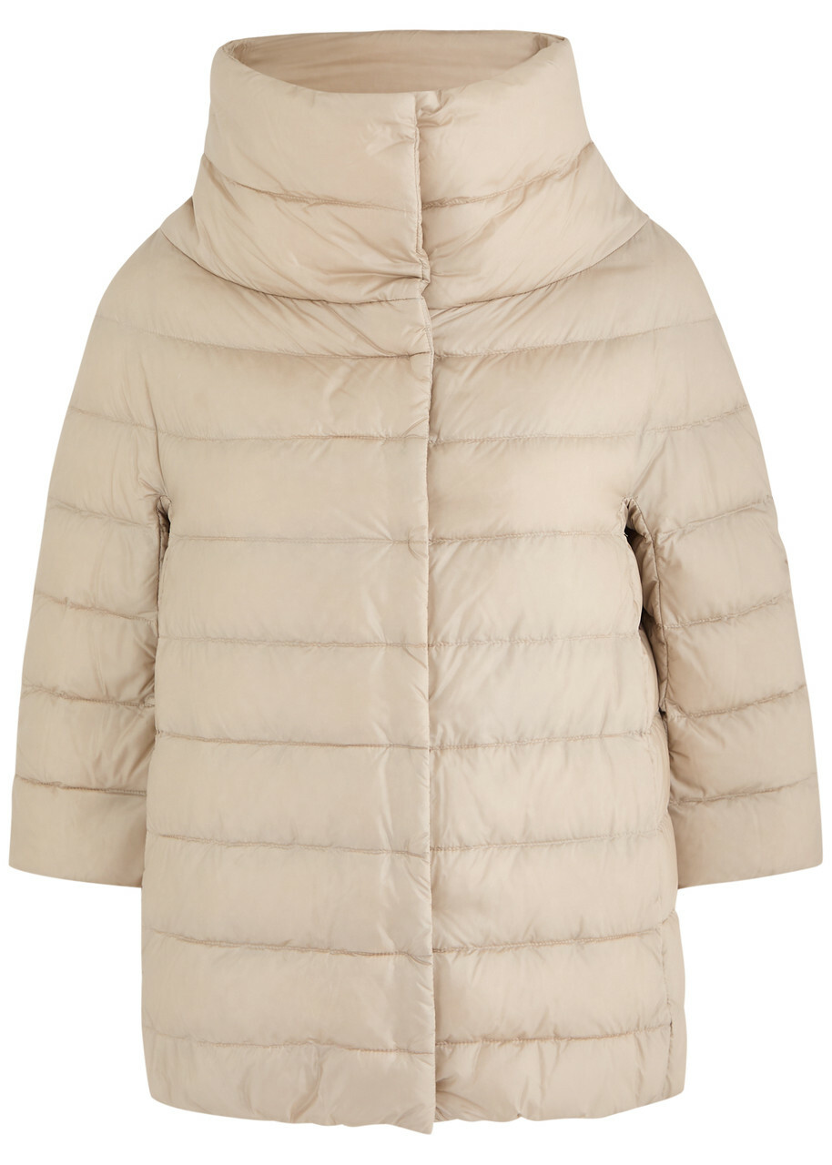 Herno Aminta Quilted Shell Jacket Cream