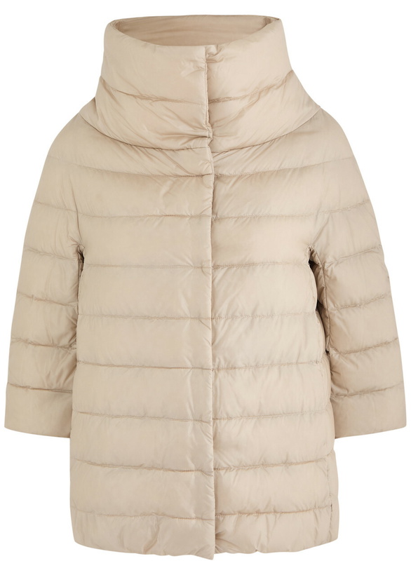 Photo: Herno Aminta Quilted Shell Jacket Cream