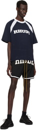 Rhude Black 'Rhude' Collegiate Basketball Shorts