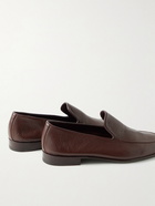 Manolo Blahnik - Truro Full-Grain Leather Loafers - Brown