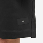 Y-3 Men's Core Logo Sweat Short in Black