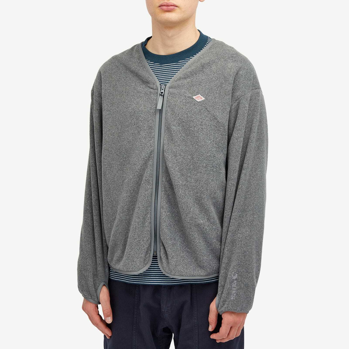 DANTON｜JACKETS (POLARTEC FLEECE ZIP JACKET (DTA0360-PSF Danton Polartec Fleece Zip Jacket Ivory