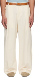 Studio Nicholson Off-White Pull Trousers