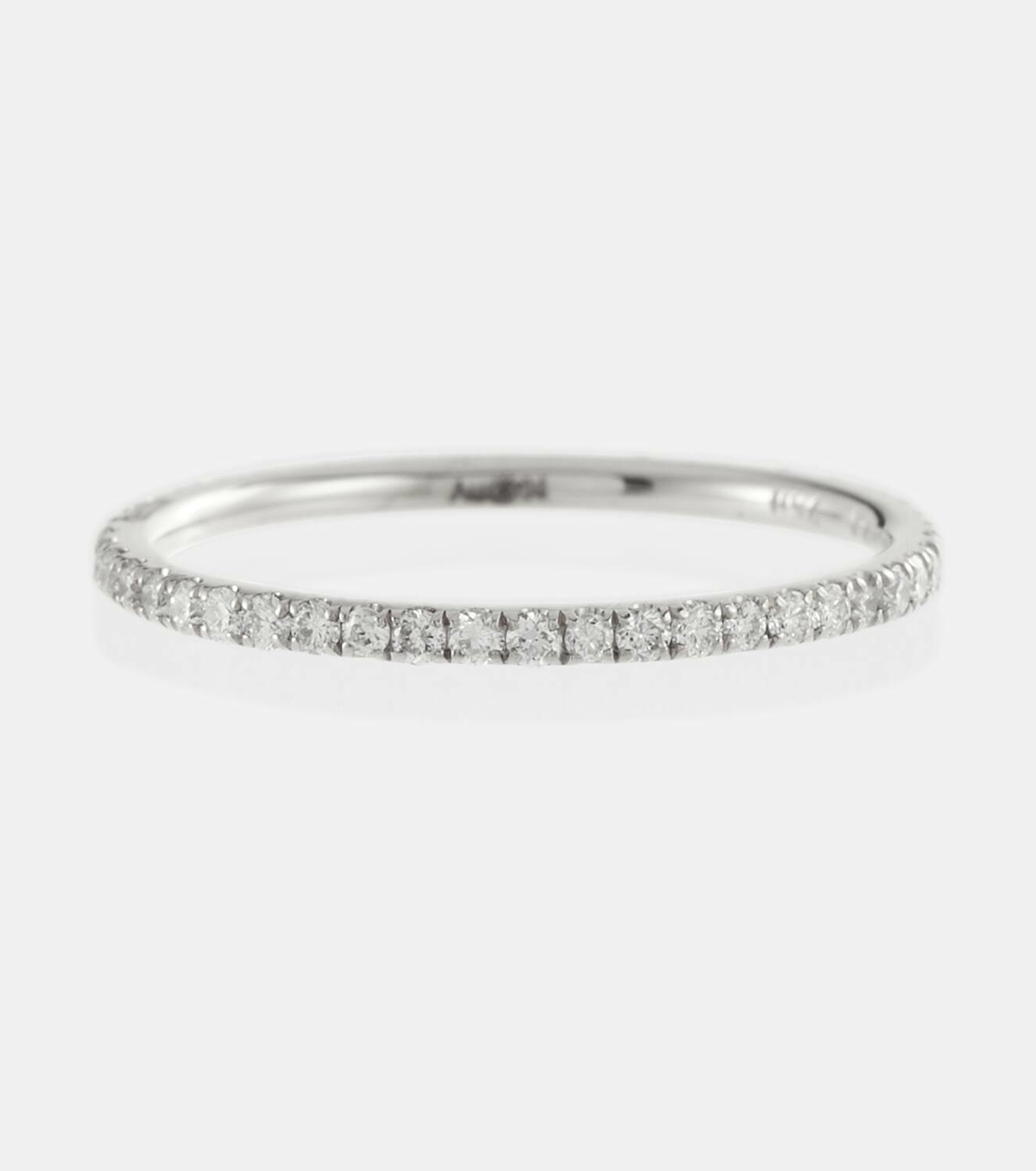 Ileana Makri Thread Band 18kt gold ring with diamonds