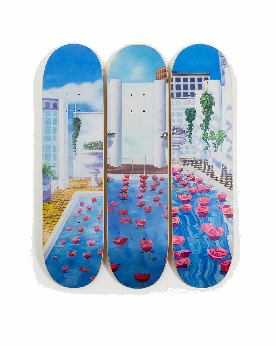 THE SKATEROOM - Peanuts by André Saraiva Set of Three Printed Wooden  Skateboards - Pink The SkateRoom