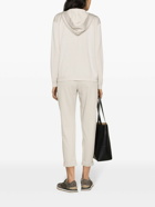 BRUNELLO CUCINELLI - Cotton And Silk Blend Zip-up Hoodie