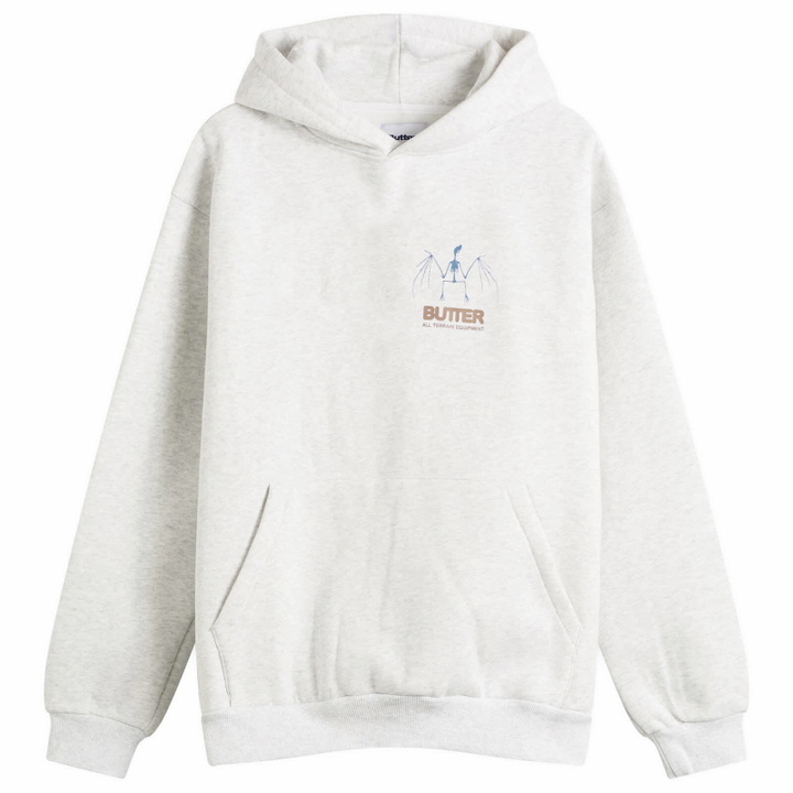 Photo: Butter Goods Men's Nocturnal Hoodie in Ash