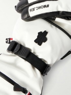 Moncler Grenoble - Grenoble Stretch-Shell and Leather Ski Gloves - White