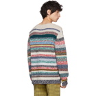 Burberry Multicolor Striped Benham Melange Sweater