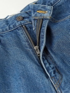 WTAPS - Barrel-Leg Embroidered Jeans - Blue