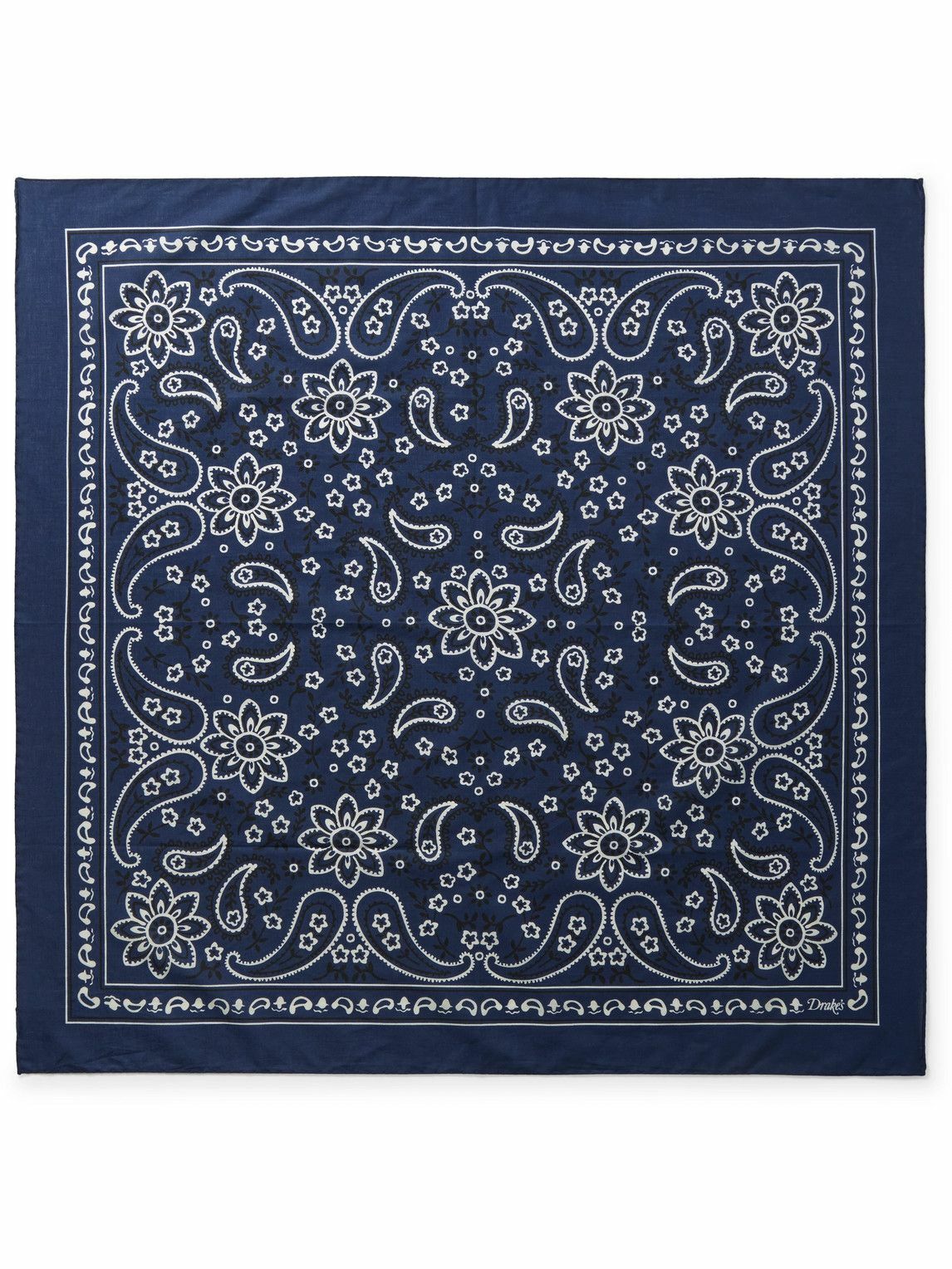 Drake's - Paisley-Print Cotton Scarf