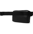 Bottega Veneta - Canvas-Trimmed Intrecciato Leather Belt Bag - Black