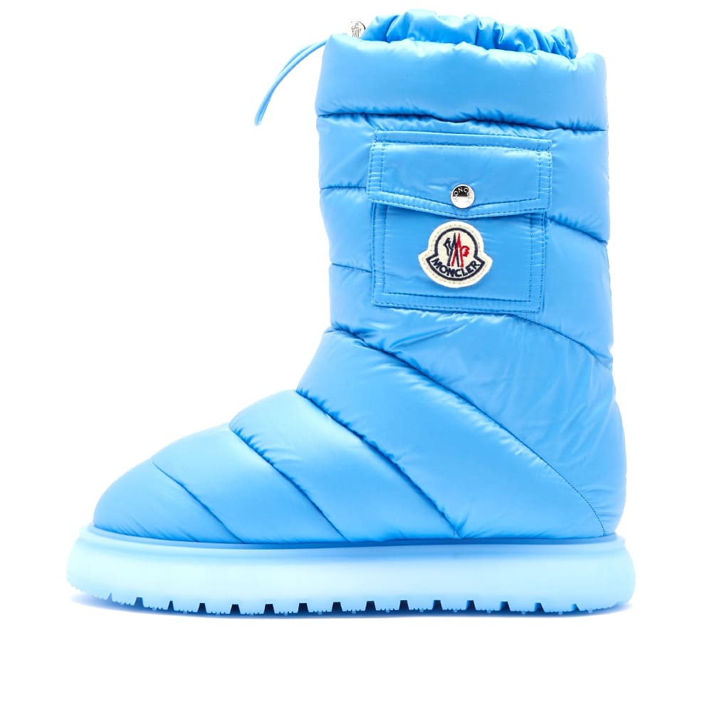 Moncler Women's Gaia Pocket Mid Padded Boot in Blue Moncler