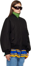 Stefan Cooke Black Rugby Skirt MA-1 Bomber Jacket