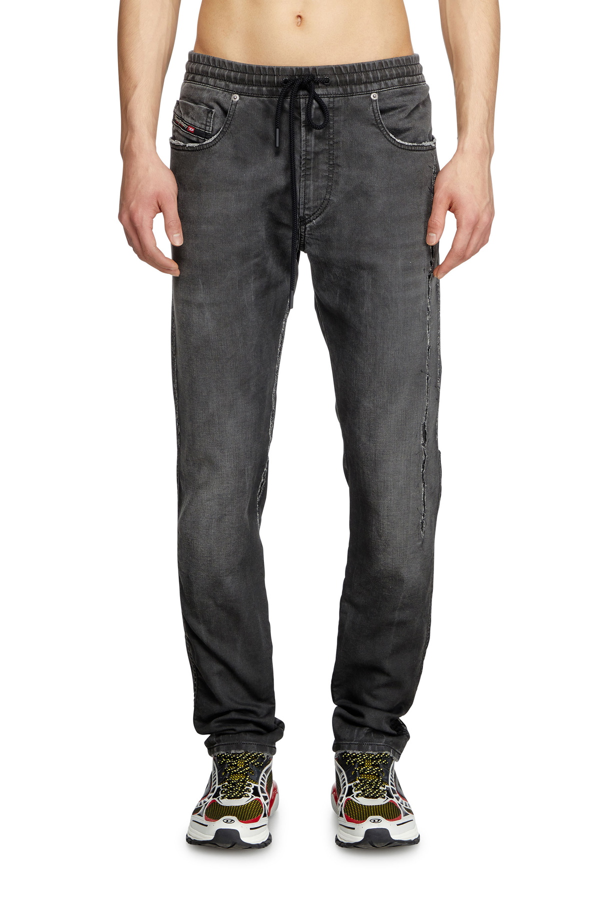 Diesel Slim 2060 D-Strukt Joggjeans - Jeans Mens in Black Diesel