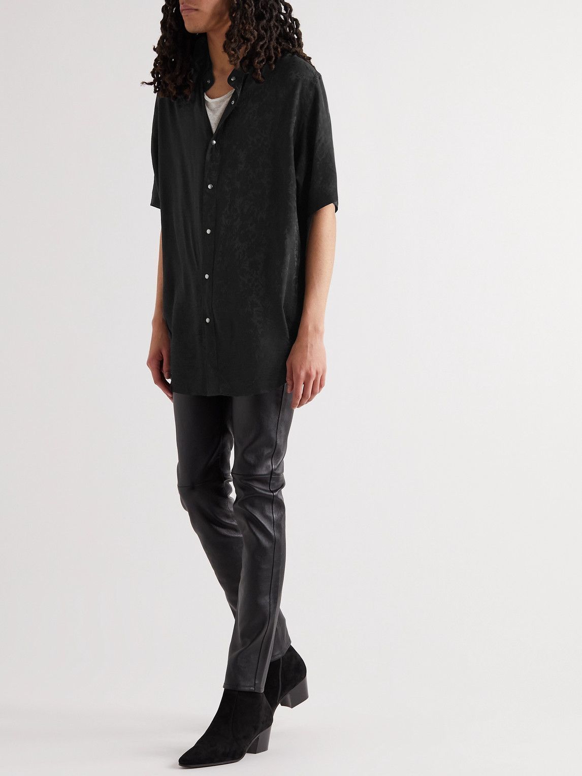 all saints grandad collar shirt