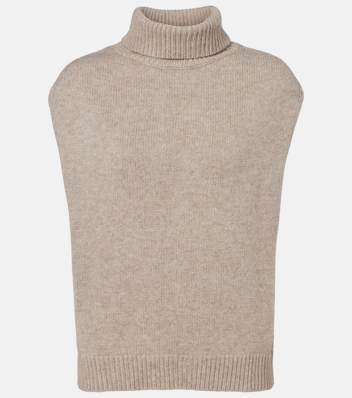 Jardin des Orangers Turtleneck wool and cashmere sweater vest