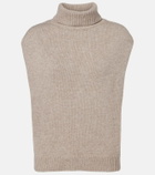 Jardin des Orangers Turtleneck wool and cashmere sweater vest