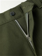Randy's Garments - Straight-Leg Logo-Appliquéd Cotton-Twill Cargo Trousers - Green
