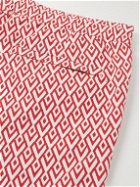 Orlebar Brown - Standard Slim-Fit Mid-Length Printed Swim Shorts - Red