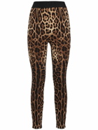 DOLCE & GABBANA - Leopard Print Jersey Leggings