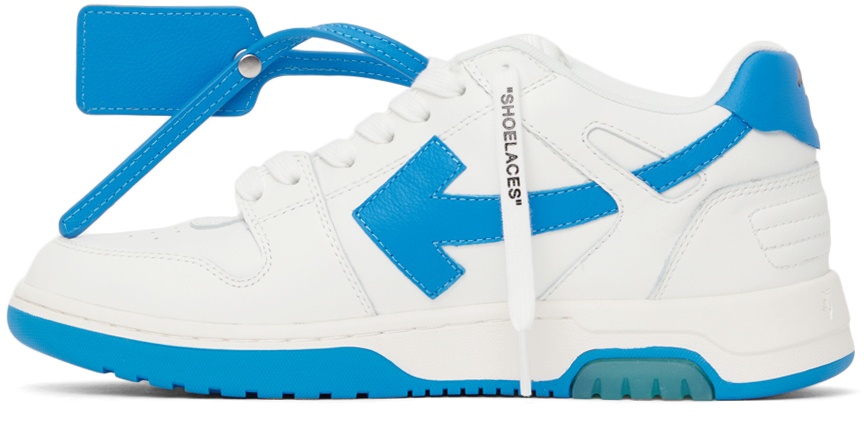 Off-White White & Blue 'Out Of Office' Sneakers Off-White