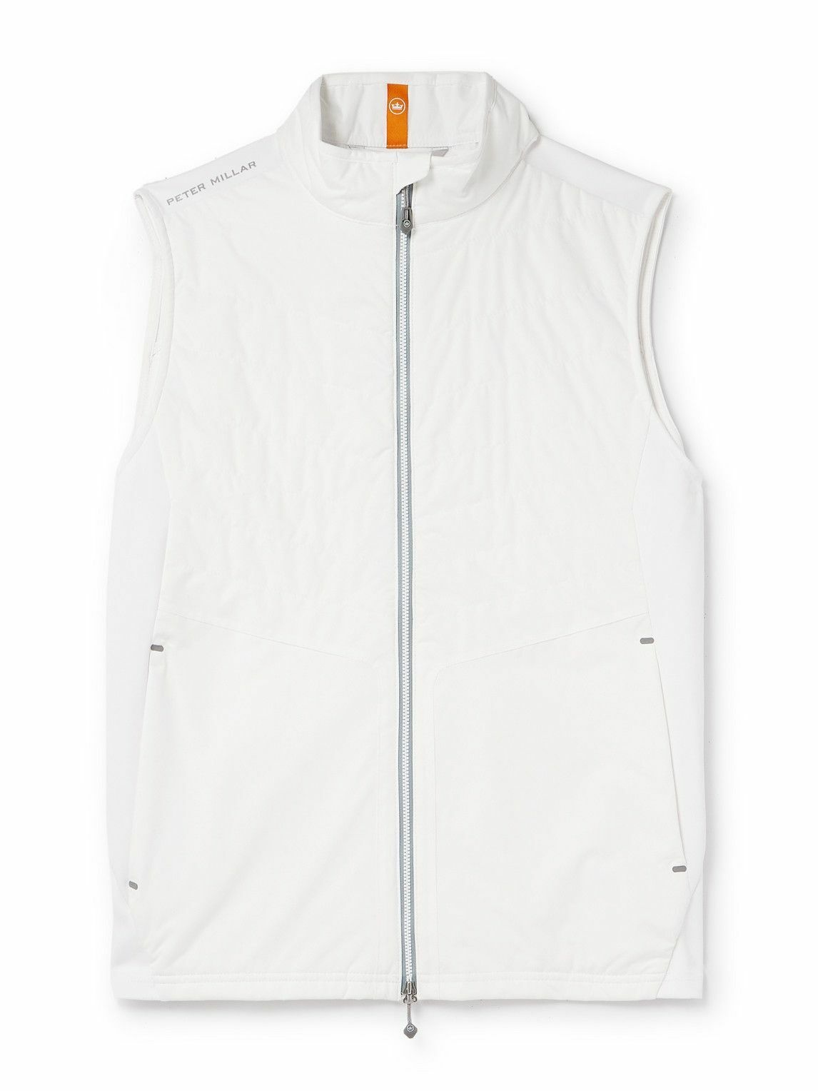 Photo: Peter Millar - Fuse Elite Quilted Shell and Stretch-Jersey Golf Gilet - White