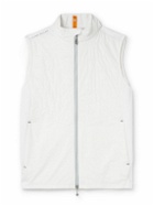 Peter Millar - Fuse Elite Quilted Shell and Stretch-Jersey Golf Gilet - White