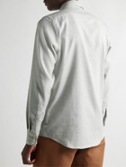 Richard James - Spread-Collar Birdseye Cotton Shirt - Gray