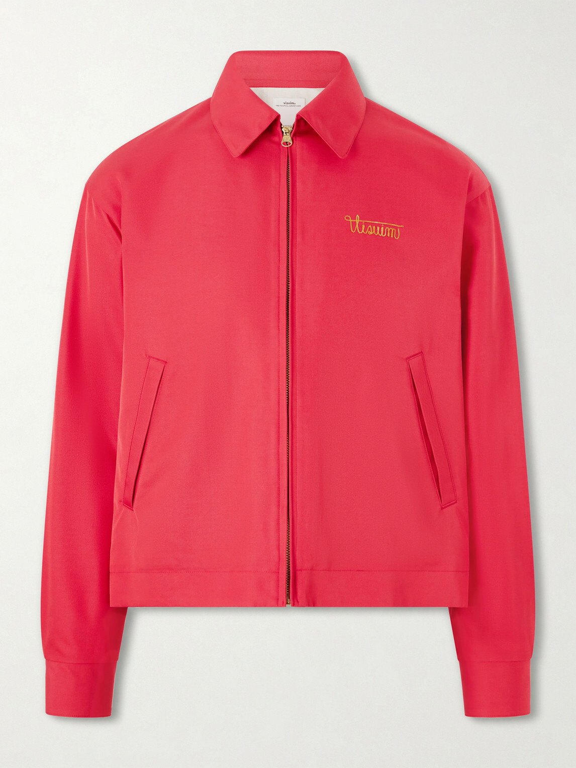 Visvim - Kluane Logo-Embroidered Wool and Silk-Blend Blouson Jacket - Red