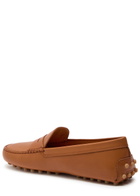 Tods Gommino Leather Loafers Tan