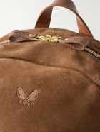 Bennett Winch - Leather-Trimmed Suede Backpack